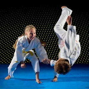 Martial Arts Lessons for Kids in Seattle WA - Judo Toss Kids Girl